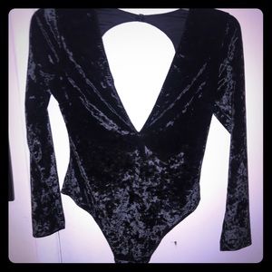 Victoria’s Secret thong body suit crushed velvet